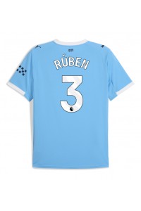 Fotbalové Dres Manchester City Ruben Dias #3 Domácí Oblečení 2025-26 Krátký Rukáv